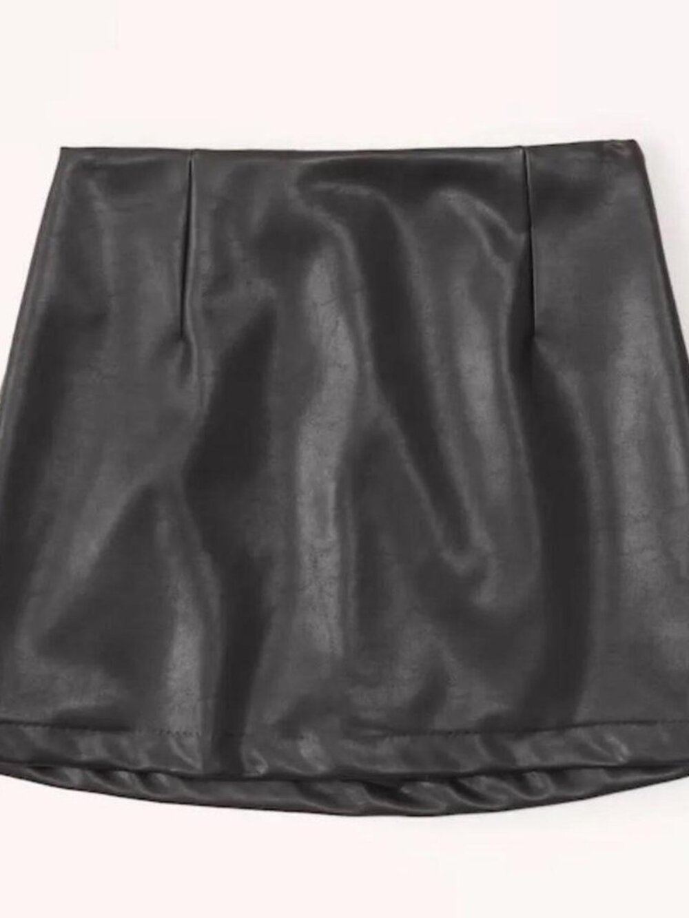Abercrombie & Fitch | Black Faux Vegan Leather Mini Skort, Sz XXS